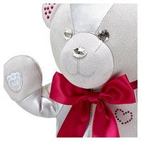 Build-A-Bear Birthstone Bear collectible, Featuring Swarovski® crystals, Teddy bear, July, Dark red by SWAROVSKI