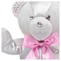 Build-A-Bear Birthstone Bear collectible, Featuring Swarovski® crystals, Teddy bear, June, Pink by SWAROVSKI