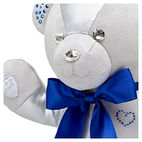 Build-A-Bear Birthstone Bear collectible, Featuring Swarovski® crystals, Teddy bear, September, Dark blue by SWAROVSKI