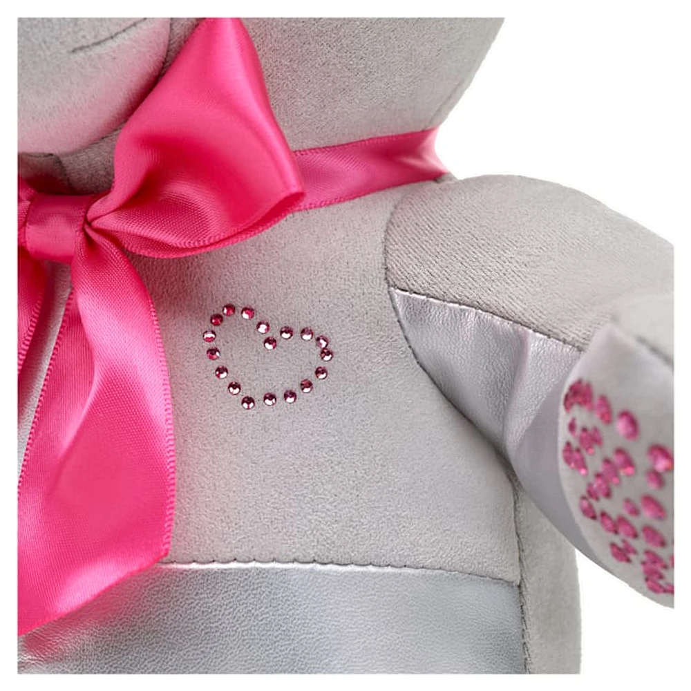 Build-A-Bear Birthstone Bear collectible, Featuring Swarovski® crystals, Teddy bear, October, Pink by SWAROVSKI