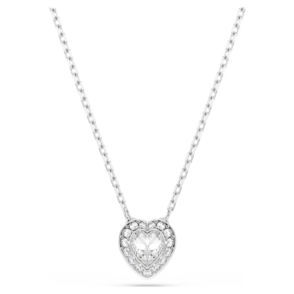 Ariana Grande x Swarovski set, Mixed cuts, Heart, White, Rhodium plated by SWAROVSKI