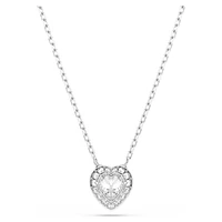 Ariana Grande x Swarovski set, Mixed cuts, Heart, White, Rhodium plated by SWAROVSKI