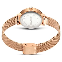 Certa watch, Metal bracelet, Rose gold tone, Rose gold-tone finish by SWAROVSKI