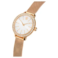 Certa watch, Metal bracelet, Rose gold tone, Rose gold-tone finish by SWAROVSKI