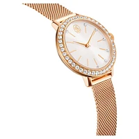 Certa watch, Metal bracelet, Rose gold tone, Rose gold-tone finish by SWAROVSKI