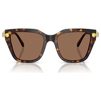 Sunglasses, Square shape, Brown by SWAROVSKI