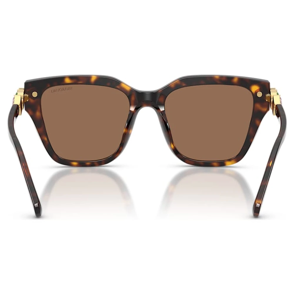 Sunglasses, Square shape, Brown by SWAROVSKI