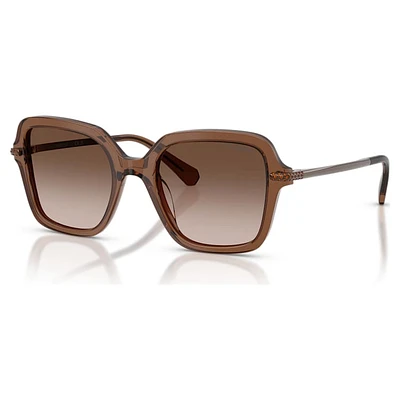 Sunglasses, Square shape, Brown by SWAROVSKI