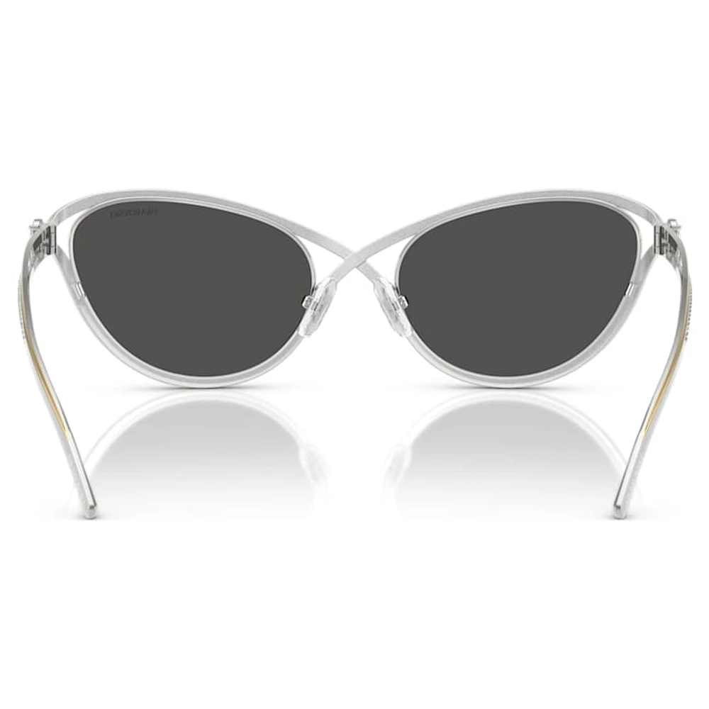 Sunglasses, Cat-Eye shape, SK7025, Silver Tone by SWAROVSKI