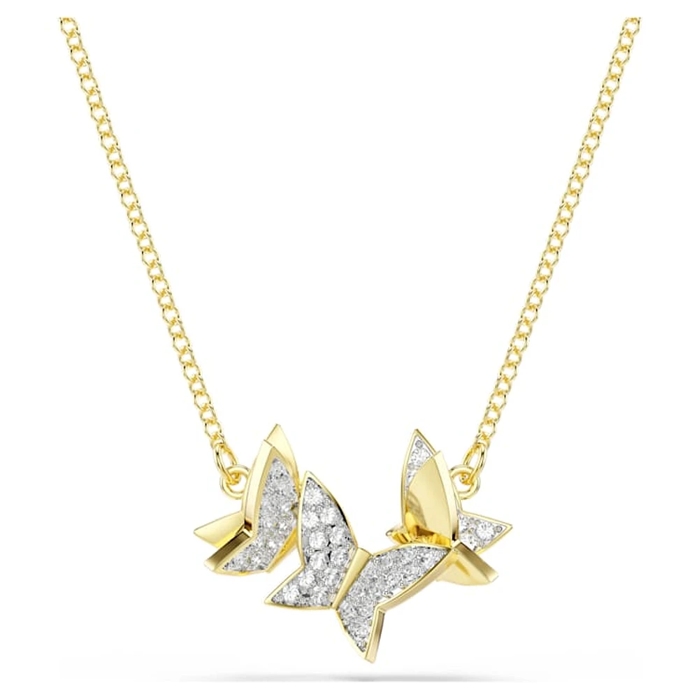 Idyllia Lilia necklace, Butterfly, White