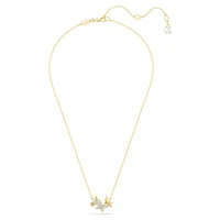 Idyllia Lilia necklace, Butterfly, White