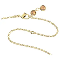Orbita necklace, Drop cut, Multicolored, Gold-tone plated by SWAROVSKI