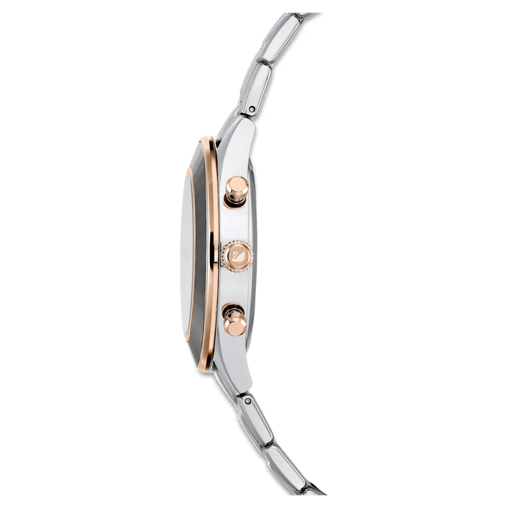 Swarovski Octea Lux Sport watch, Town Metal by bracelet, Swiss Stainless Centre SWAROVSKI Made, | Silver Scarborough Tone, steel