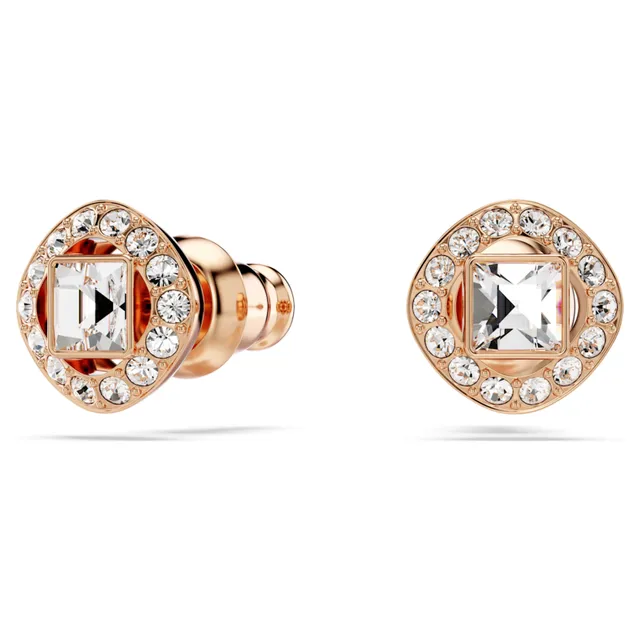 Buy Swarovski Angelic Stud Pierced Earrings, White, Gold-tone plated