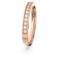Matrix ring, White, Rose gold-tone plated by SWAROVSKI