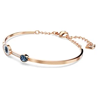 Symbolica bangle, Evil eye, Blue, Mixed metal finish by SWAROVSKI