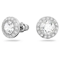 Una Angelic set, Set (3), Round cut, White, Rhodium plated by SWAROVSKI