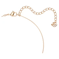 Swarovski Infinity necklace, Infinity and heart, White, Mixed metal finish by SWAROVSKI