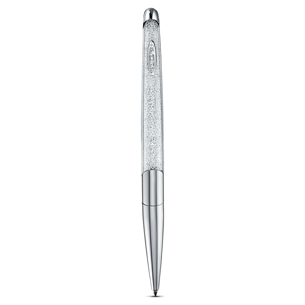 Crystalline Nova ballpoint pen, Silver Tone, Chrome plated by SWAROVSKI