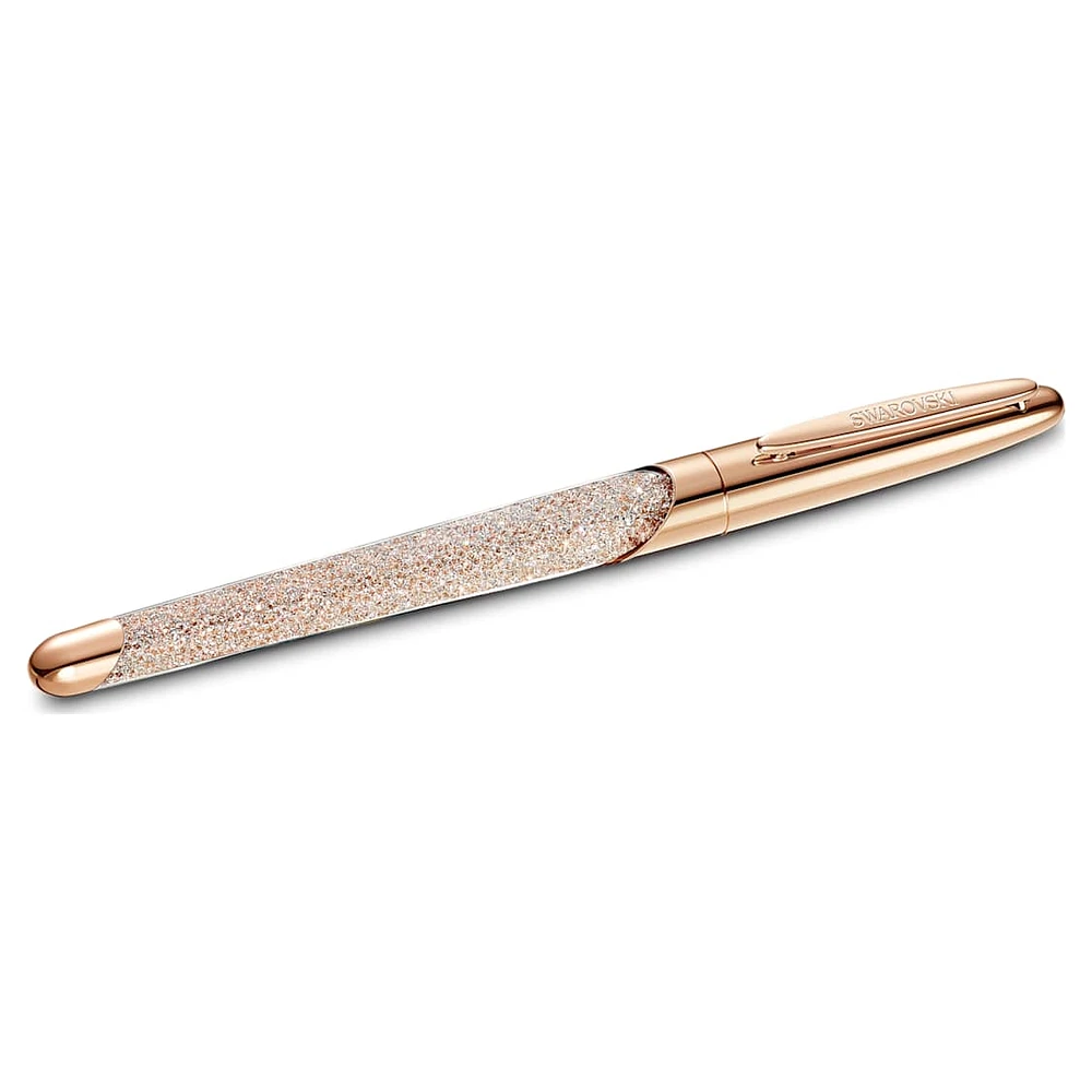 Crystalline rollerball pen, Rose gold tone, Rose gold-tone plated by SWAROVSKI