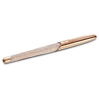 Crystalline rollerball pen, Rose gold tone, Rose gold-tone plated by SWAROVSKI