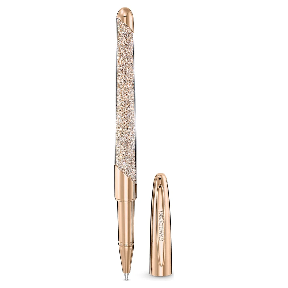 Crystalline Nova rollerball pen, Rose gold tone, Rose gold-tone plated by SWAROVSKI