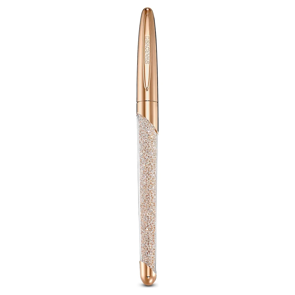 Crystalline Nova rollerball pen, Rose gold tone, Rose gold-tone plated by SWAROVSKI