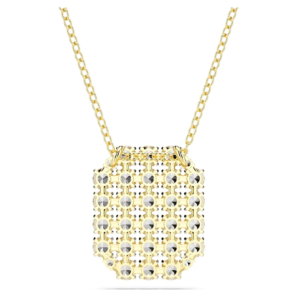 Exalta necklace, White, Gold-tone plated by SWAROVSKI