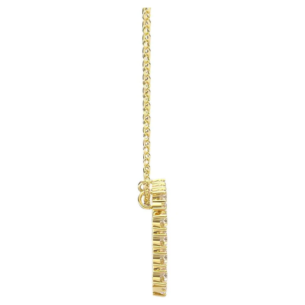 Exalta necklace, White, Gold-tone plated by SWAROVSKI