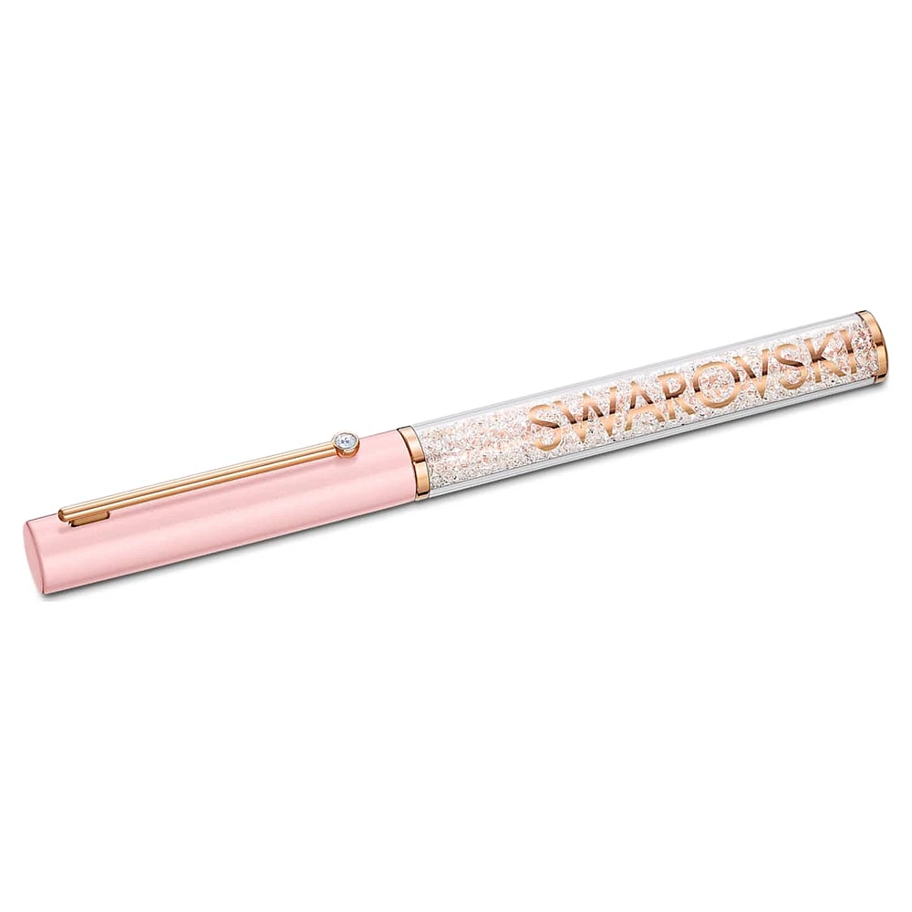 Crystalline Gloss ballpoint pen, Pink, Pink lacquered, rose gold-tone plated by SWAROVSKI