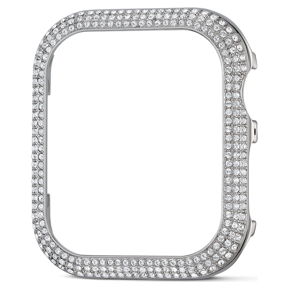 Sparkling case, For Apple Watch® Series 4 & 5, 40mm, Silver Tone by SWAROVSKI