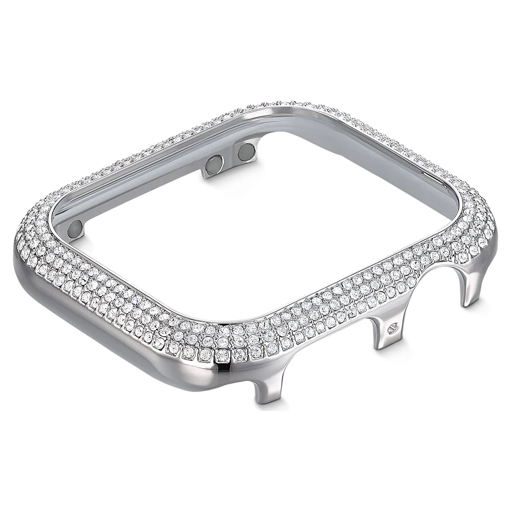Sparkling case, For Apple Watch® Series 4 & 5, 40mm, Silver Tone by SWAROVSKI