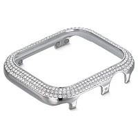 Sparkling case, For Apple Watch® Series 4 & 5, 40mm, Silver Tone by SWAROVSKI