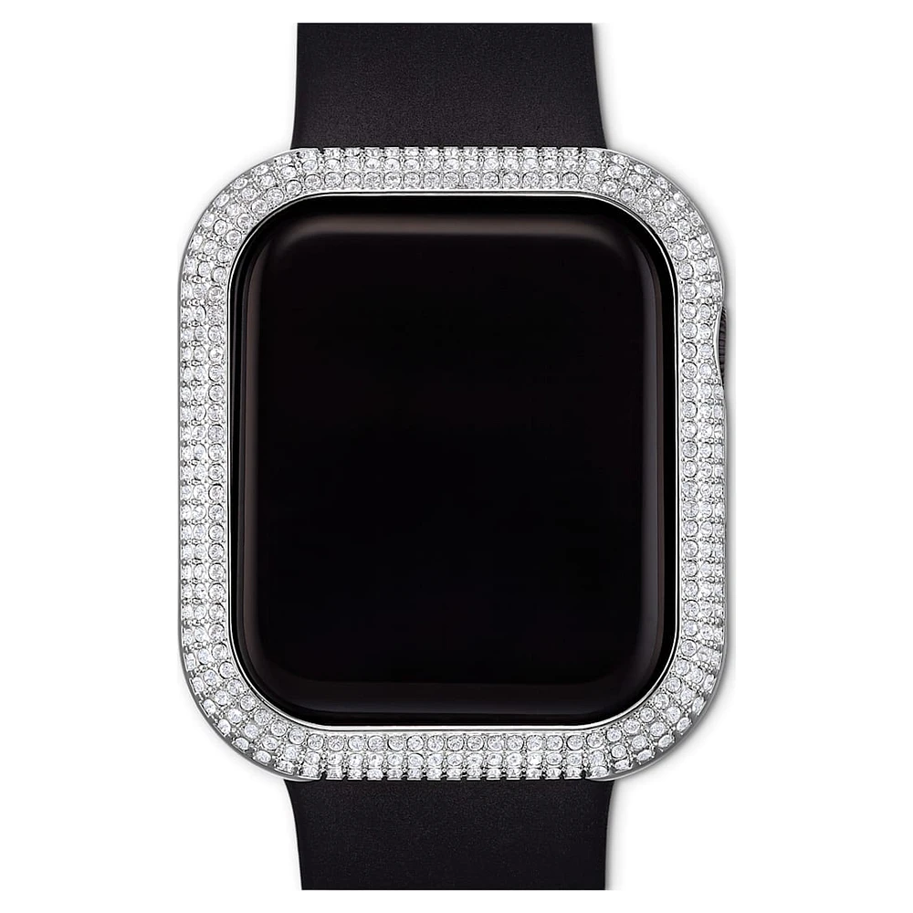 Sparkling case, For Apple Watch® Series 4 & 5, 40mm, Silver Tone by SWAROVSKI
