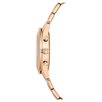 Octea lux sport watch, Swiss Made, Metal bracelet, Rose gold tone, Rose gold-tone finish by SWAROVSKI
