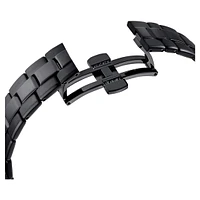 Octea Lux Sport watch, Swiss Made, Metal bracelet, Black, Black finish by SWAROVSKI