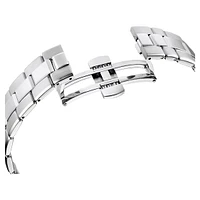 Octea lux sport watch, Swiss Made, Metal bracelet, Blue, Stainless steel by SWAROVSKI