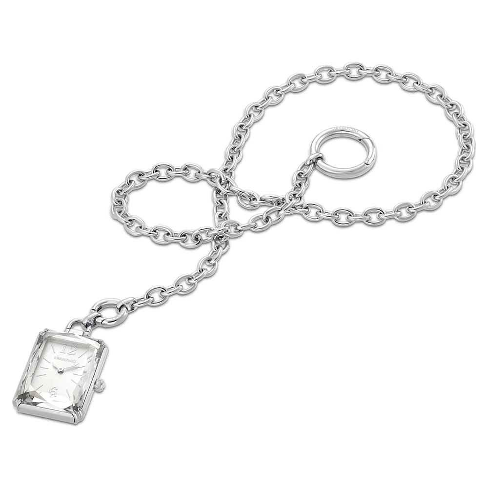 Pocket watch, Silver Tone, Stainless steel by SWAROVSKI