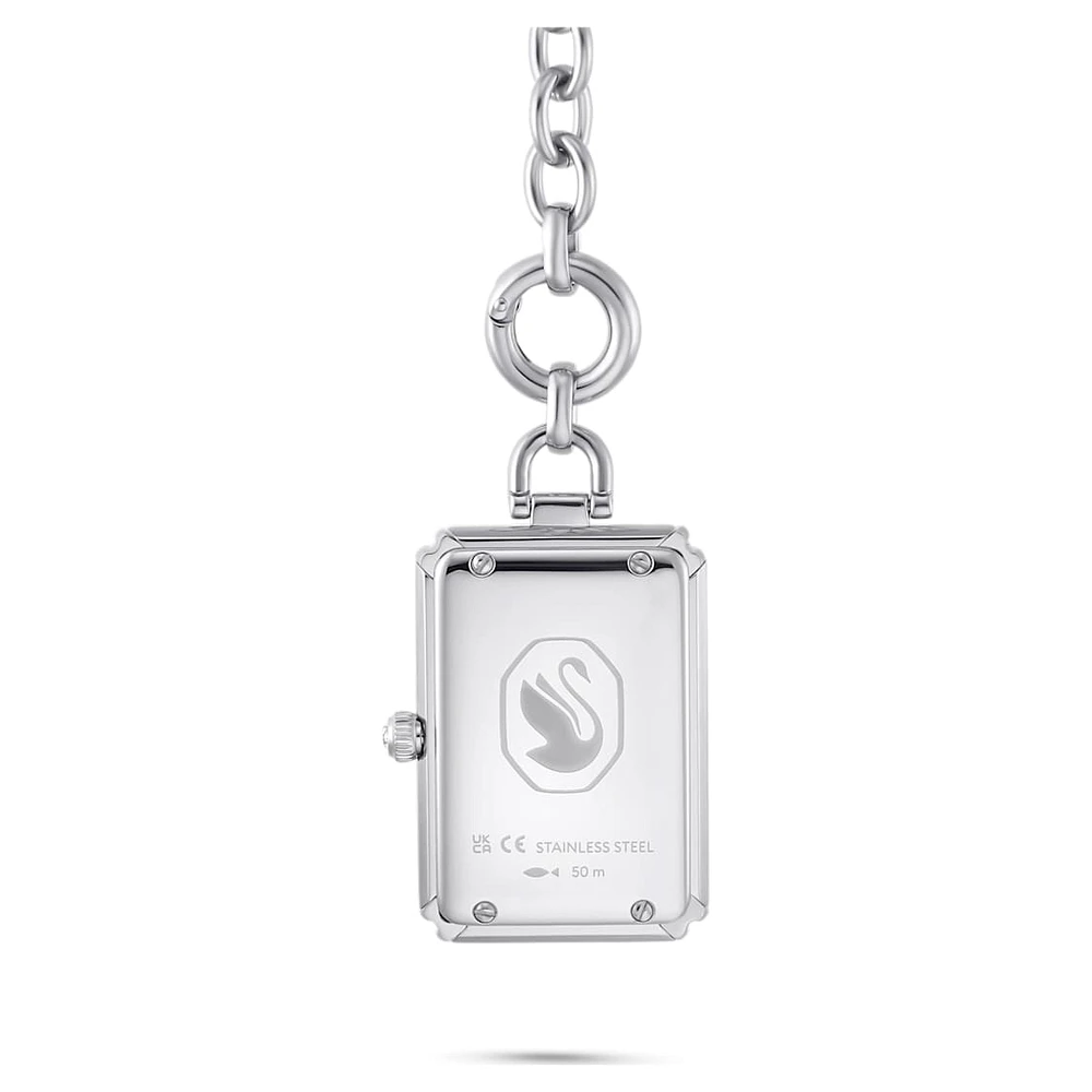 Pocket watch, Silver Tone, Stainless steel by SWAROVSKI