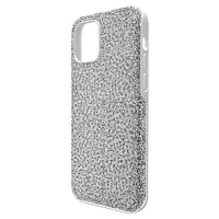 High smartphone case, iPhone® 12/12 Pro, Silver Tone by SWAROVSKI
