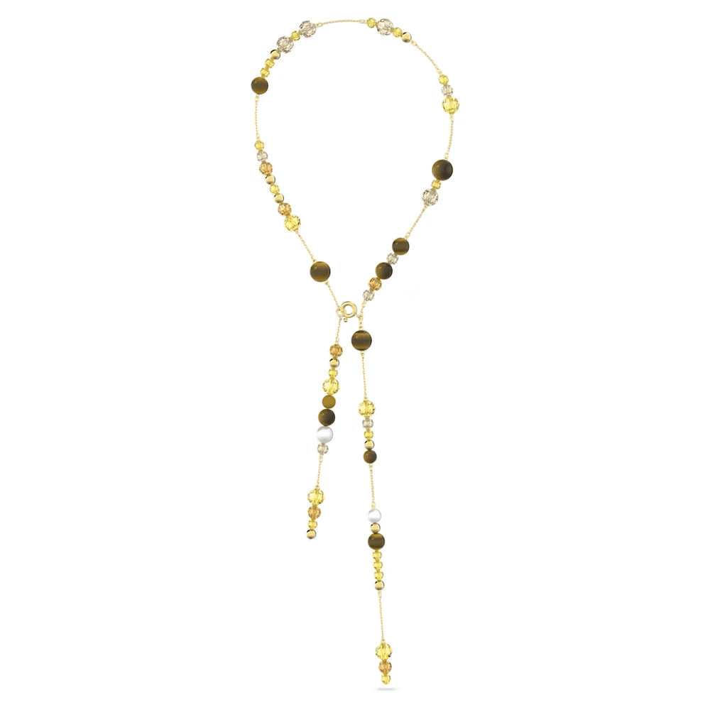 Somnia Y necklace, Multicoloured, Gold-tone plated by SWAROVSKI