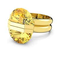 Lucent ring, Magnetic closure, Yellow, Gold-tone plated by SWAROVSKI