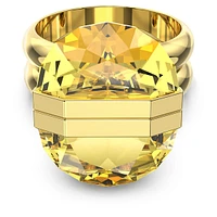 Lucent ring, Magnetic closure, Yellow, Gold-tone plated by SWAROVSKI
