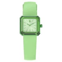 Watch, Silicone strap, Green by SWAROVSKI