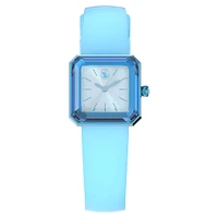 Watch, Silicone strap, Blue by SWAROVSKI
