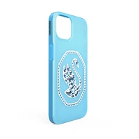 Smartphone case, Swan, iPhone® 13 Pro, Blue by SWAROVSKI