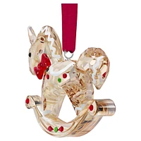 Holiday Cheers Gingerbread Rocking Horse Ornament by SWAROVSKI