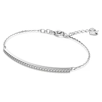 Only bracelet, White, Rhodium plated by SWAROVSKI