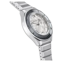 Dextera 3-hand watch, 37mm, Swiss Made, Metal bracelet, Silver Tone, Stainless steel by SWAROVSKI