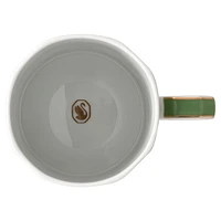 Signum mug with lid, Porcelain, Green by SWAROVSKI